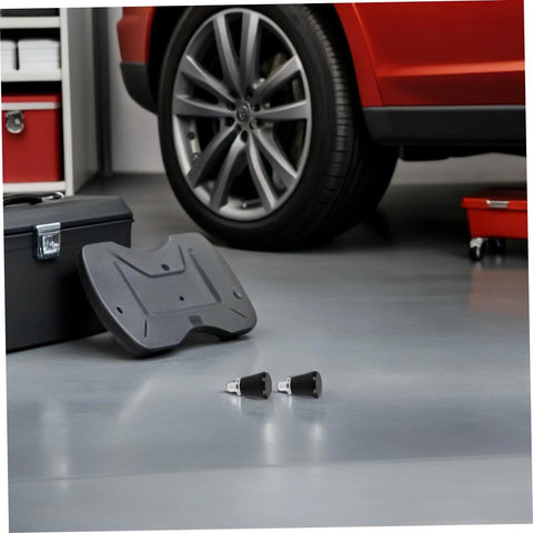 Top Shelf 4 Pack Spring Plunger Pins Metal Universal Fit For Industrial Machine Tools With Smooth Ball End Action And Secure Locking For Tricky Mechanical Assembly Jobs That Hit The Spot Perfectly, placed on a garage floor.