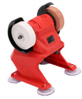 Heavy Duty Mini Bench Grinder With 3mm Steel Guard For Robust Grinding And Polishing. Featuring dual corundum wheels.