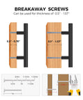 Professional Grade Matte Black Cabinet Pulls For Kitchens And Bathrooms Ultra Smooth Stainless Steel Drawer Handles with Breakaway Screws