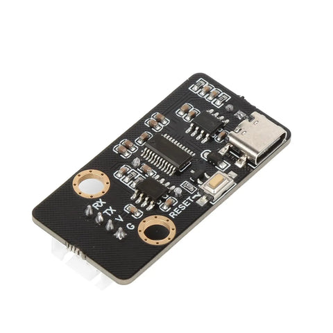 Voice Recognition Module With Custom Wake Word Plug-And-Play Sound Sensor Web-Configured Commands Multi-Language Support Firmware Generator Compatible With ESP32 And Arduino black PCB with USB-C and pin headers