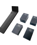Dope Vintage Style Tremolo Setup Blocks and Bridge Shims for Strat Tele Electric Guitars, Precision Float Adjusting Tools, five-piece kit.