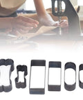 Heavy Duty Leather Cutting Dies Storage Box Hollow Rectangle Oval Metal Hole Punch Cutter Tools For Diy Handmade Home Decor Belt Keychain Jewelry Sturdy Alloy Steel Sharp Long Lasting Precision Cuts Make Them Look Badass Pro Rad Shop, leather punch dies set