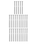 Stainless Steel Half Thread Hex Lag Screws Self Tapping Wood Screws Built Tough Heavy Duty A2-70 Multiple Sizes M8x130mm Set