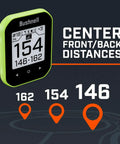 Phantom 3 Slope GPS Handheld For Golf With 38,000+ Courses displaying center front back distances