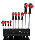 Get Your Hands On These Cool 10 Pc Metric T Handle Hex Wrench Set With Stand For Serious Auto Repair Jobs Or Home Diy Projects With Ergonomic Grips, 10 metric sizes on stand