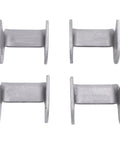 Set of four steel brackets from Beefy Shock Swing Arm Weld On Bracket Kit For Go Kart Quad Bike And ATV 4mm Mounting Brackets DIY Parts