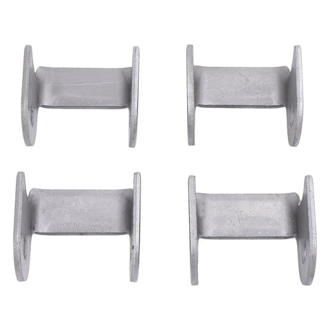 Set of four steel brackets from Beefy Shock Swing Arm Weld On Bracket Kit For Go Kart Quad Bike And ATV 4mm Mounting Brackets DIY Parts