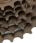Close-up of high-strength metal from the 6 Speed Bike Freewheel Set 14T To 28T Threaded Type Mountain Bike Replacement Part