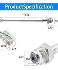 Go To Pressure Transducer For Paint Sprayers With Auto Shutoff And High Sensitivity The Beast For Pro Grade Titan Impact 440 540 640 740 Airless Sprayers Including 440i 440c Models And Replacement Parts showing part dimensions