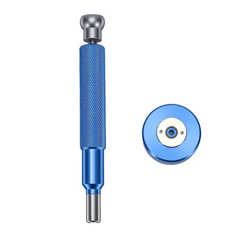 Pro Grade Alloy Steel Watch Movement Bearing Opener Tool Blue Color For Horology Professionals shown in detail, durable design
