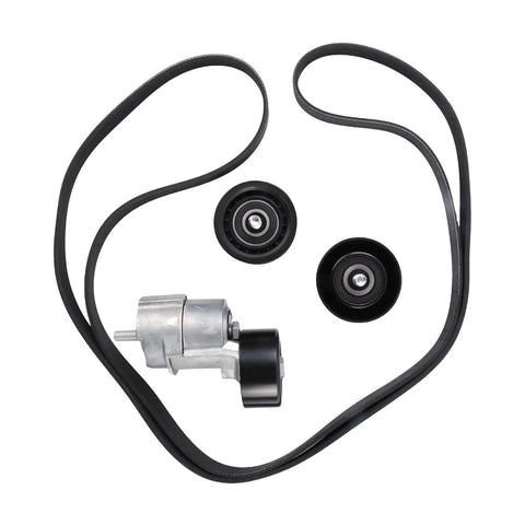 Heavy Duty Belt Tensioner And Idler Pulley Kit 6PK2125 25281-25000 Fits Kia L4 2.0L 2.4L 2010 2016 Bolt-On Replacement No Mods Needed, belt kit