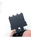 Heavy Duty 1-6 Pin Weather Pack Connector Kit With Sealed Plug And Female Male Terminal For Auto Wiring Repair Up To 18-14 Gauge Wire, black 3-pin connector close-up