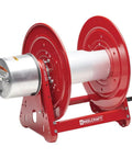 Pro Grade Hand Crank Weld Cable Reel Built For Two Through Two Zero Wire Handles Three To Five Hundred Foot Leads, red metal construction.