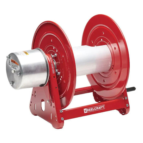 Pro Grade Hand Crank Weld Cable Reel Built For Two Through Two Zero Wire Handles Three To Five Hundred Foot Leads, red metal construction.
