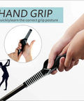 Close-up of hands using the 2 Pack Right Handed Golf Grip Trainer for Beginners Women and Kids Easy Grip Posture Coach