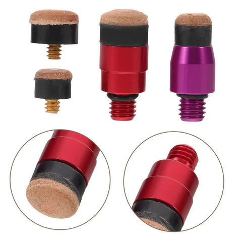 4pc Car Dent Repair Hammer Tip Set With Quick Change System For Faster Dents On Every Panel, Car Hail Damage Remover, Lightweight Metal Tips For Vehicles, red and purple tips