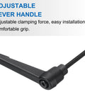 Black lever adjustable handle M4 32mm metric thread level clamping handle set with nuts and washers 4pcs, rotating screw, locking lever.