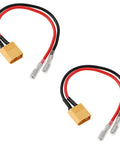 Pair of XT60 Male To 4mm Bullet Female Power Cable 14cm 18AWG Durable RC Battery Lead For Heng Long 1/16 Tanks And Other RC Models