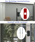 Corner Mount For Video Doorbell 1st And 2nd Gen No Drill Mount Adjustable Angles shown with adhesive and screws