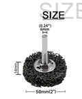 Heavy Duty 4 Pc Abrasive Strip Disc Wheels For Angle Grinder Paint Stripping And Surface Prep With Secure Hub Fit For 2 3 Or 4 Inch Grinders, 50mm size.
