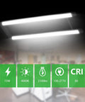 U Shaped LED Tube Light 2 Foot 15W 2100 Lumens 4000K Cool White T8 T12 Fluorescent Replacement