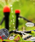 Leak-Proof Easy Install One Quarter Inch Irrigation Hose Clamps Set Made From Durable 304 Stainless Steel identified as leakproof