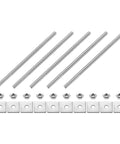 5 Pack M4 X 100mm Fully Threaded Rods In 304 Stainless Steel With Nuts And Washers For Clamps Hangers And U Bolts