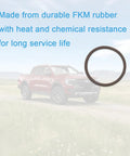 Ford Super Duty Radiator Coolant Hose O Ring Seal Kit Quick DIY Fix For Leaks Fits Dorman 926-165 And OE Fix RTS-1077 1078