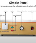 Control panel of Dim Sum Steamer With 2 4 6 Hole Stainless Steel U Tube Heating Independent Water Supply And Temperature Control