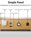 Control panel of Commercial Electric Steamer for Dim Sum and Steamed Buns with temperature control and water indicators