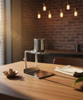 Upgrade Your Daily Drip With This Pro Level Stainless Steel Coffee Dripper Stand Reusable Pour Over Brewer No Paper Filters Required For Home Bars And Cafe Crews on a wooden table.