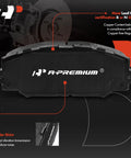 Front Disc Brake Rotors And Ceramic Pads Kit For Select Pontiac Vibe 2009 2010 Scion xD 2008 2014 Toyota Corolla 2009 2019 Matrix 2009 2014 Ten Point Eight Three Inch Rotors And Ceramic Pad Set showing ceramic pad detail with muffler shim
