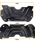 Black Deck Belt Cover For 42 Inch And 46 Inch Lawn Mower Decks Replacement Part 78306424A0637 Fits MTD Craftsman Troy Bilt Yard Man Spindle Pulley Guard Belt Guard Cover Built Tough, black metal, 9 in