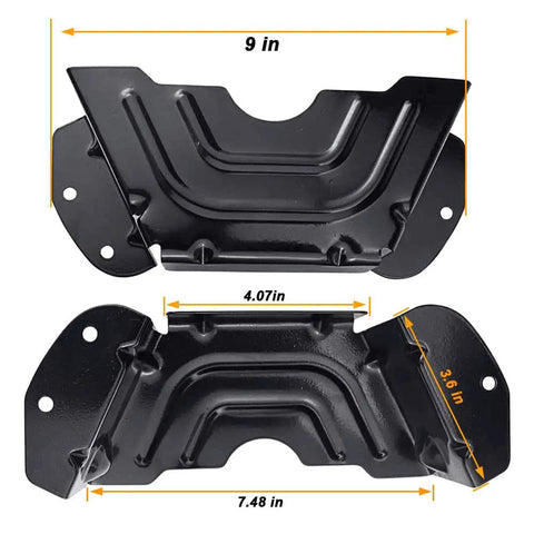 Black Deck Belt Cover For 42 Inch And 46 Inch Lawn Mower Decks Replacement Part 78306424A0637 Fits MTD Craftsman Troy Bilt Yard Man Spindle Pulley Guard Belt Guard Cover Built Tough, black metal, 9 in