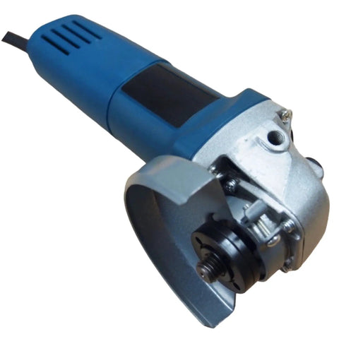 Premium Electric Angle Grinder Replacement Parts With Comfortable Grip For Cutting Polishing And Grinding Jobs A Total Badass For Garage Chores And Metal Finishing Projects - blue body with a silver cutting disc.