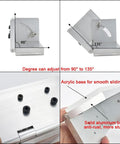 Beast Knife Sharpening Jig for Belt Grinder and Belt Sander, Adjustable 90 to 135 Degrees, rust-proof aluminum with acrylic base