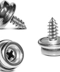 Stainless Steel Boat Canvas Snaps And Screw Stud Kit Three Eighths Inch Socket With Five Eighths Inch Screws, marine-grade hardware