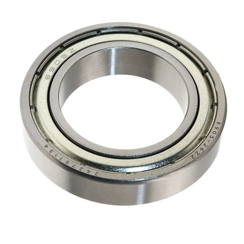Smooth Sixty Nine Zero Five Twenty Six ZZ Deep Groove Ball Bearing showing steel body for rotary transmission structures.