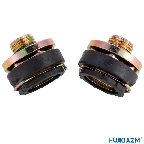 Mercedes-Benz Transmission Cooler Line Quick Connector Two Pack for E320 3.2L 2003-2005 and E350 3.5L 2006-2009, gold finish