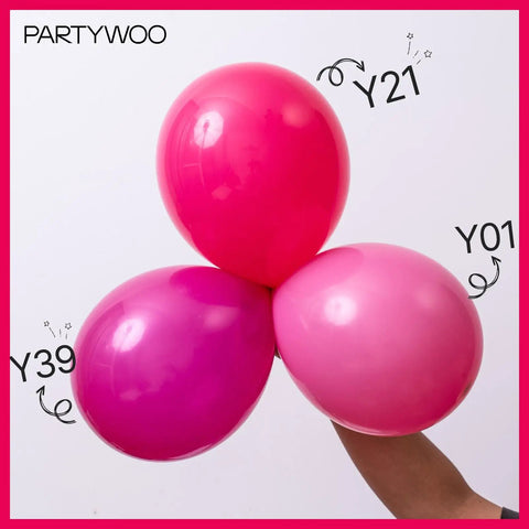 Hot Pink Balloons Party Kit 140 Pcs Includes 18 Inch 12 Inch 10 Inch 5 Inch Magenta Fuchsia Dark Pink Thick Durable Latex Balloons For Balloon Arch Garland Bridal Shower Baby Shower Birthday Party Decorations