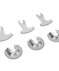 6 Piece Segment Oscillating Blades Set For Multitool Saw Carbide Blades For Woodworking Tile Concrete, set laid flat
