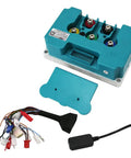 Professional Programmable Motor Controller For Electric Scooter Speed Boost Tweak Parameters Upgrade Acceleration Crank Up Torque With 200A High Amp Output, featuring connectors and wiring harness.