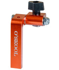 3 Inch T Track Fence Flip Stop Repeater With Indexing Cursor, aluminum, side view for woodworking jigs and router tables.