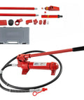 All In One Heavy Duty Hydraulic Crimping Tool And Power Jack Kit for auto body repair with various attachments and case