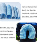 Soft Infiltration Perforated Drainage Pipe For Underground Landscaping And Water Management in various diameters, flexible view