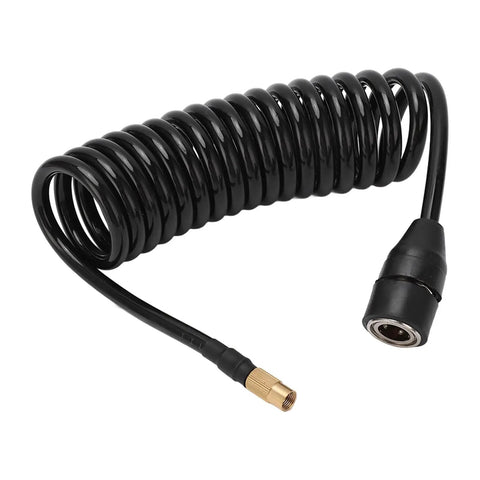 Heavy Duty Car Air Pump Hose 9.84 Foot Flexible Rubber Extension Tube For Tire Nozzles Works With All Portable Air Compressor
