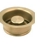 Universal Three And One Half Inch Kitchen Sink Flange And Stopper Kit For Garbage Disposals Champagne Bronze Stainless Steel