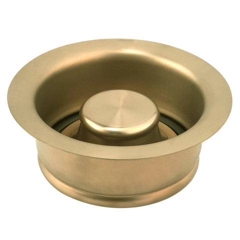 Universal Three And One Half Inch Kitchen Sink Flange And Stopper Kit For Garbage Disposals Champagne Bronze Stainless Steel