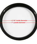 Mounting ring of Foam Filter Sleeve Kit For Wet Dry Vacs That Snaps On Easy, dimensions labeled