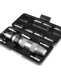 Half Inch CR-V Hand Impact Screwdriver With Reversible Manual Drive, Includes 12 Piece Slotted Phillips Hex Bit Set in case
